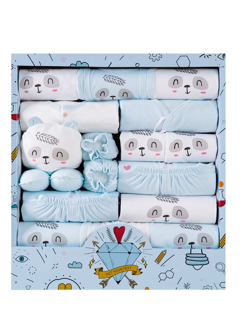 Newborn gift box, baby clothing set, baby clothing jumpsuit jacket, sock cap, 100% cotton suitable for boys and girls